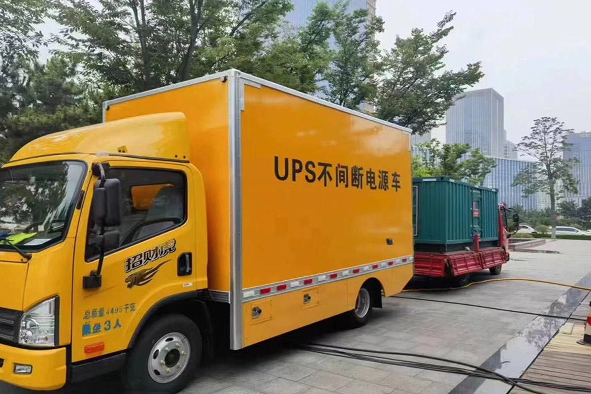 安化发电机租赁施工现场